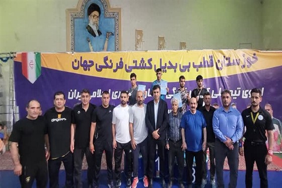 رقابت های کشتی فرنگی نوجوانان انتخابی لیگ باشگاههای خوزستان / اهواز :(( گزارش تصویری))